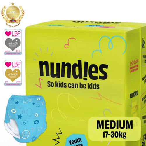 Nundies Pañal Braguita Para Niños  4-7 Años
