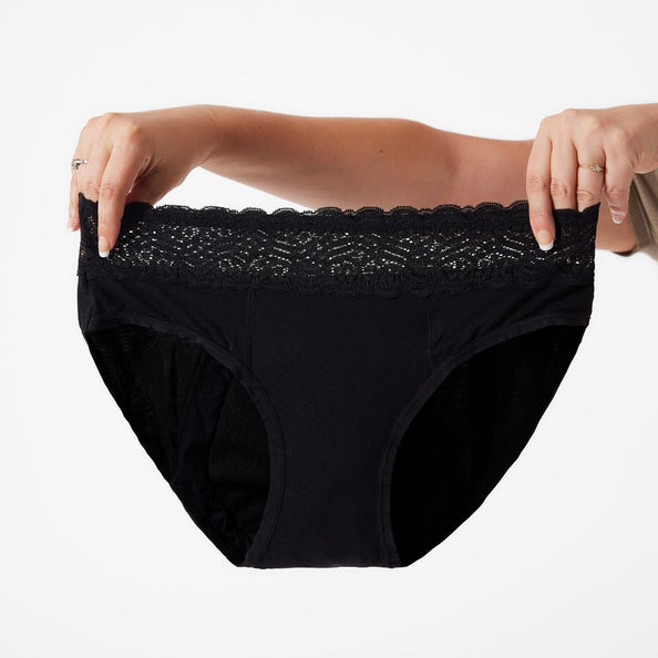 Culotte d'incontinence lavable pour femme Invizi – Taille basse
