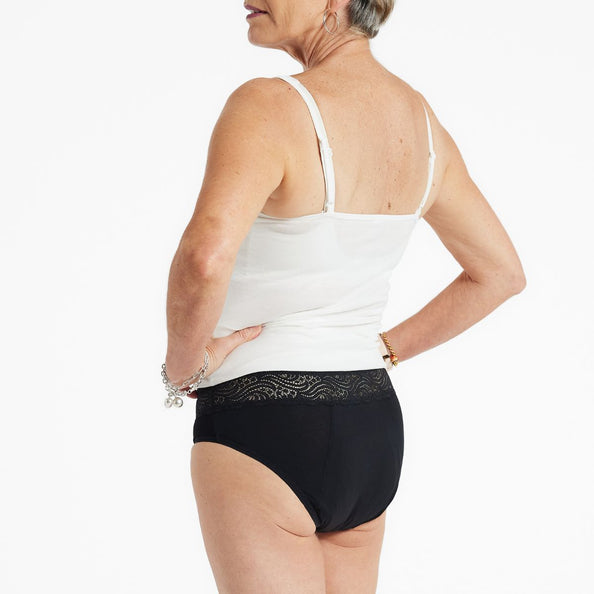 Culotte d'incontinence lavable pour femme Invizi – Taille basse